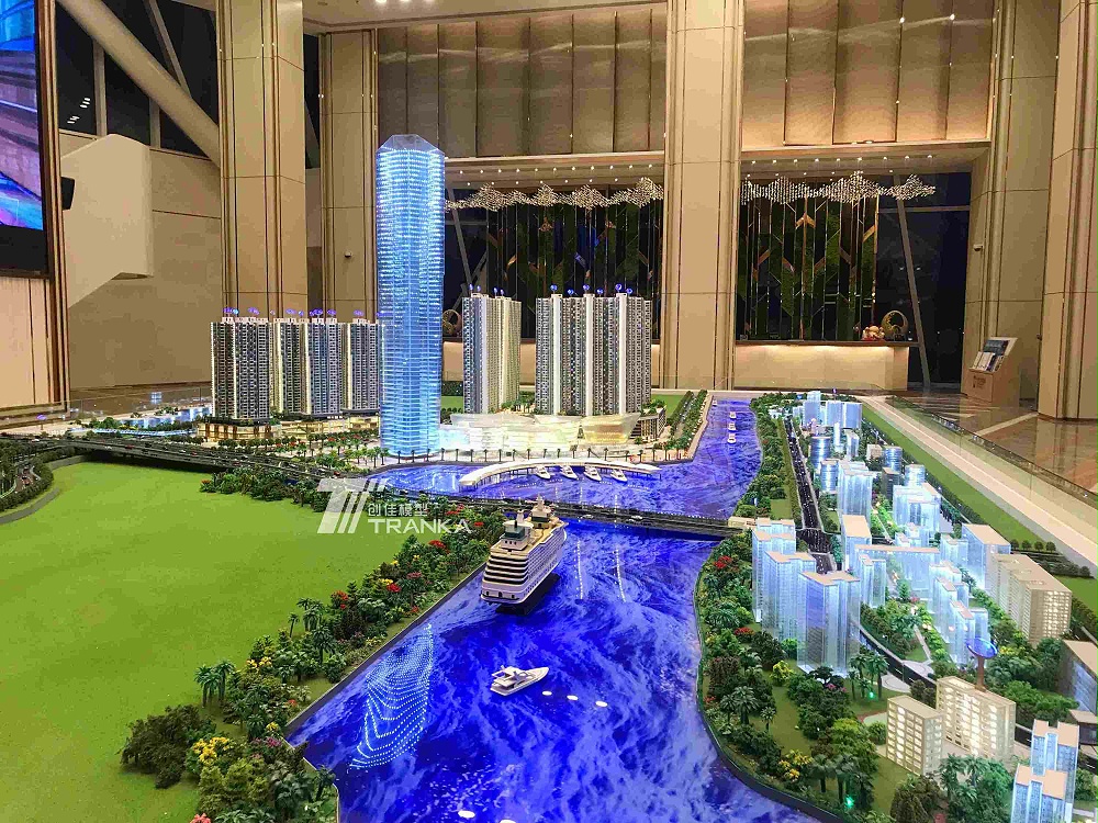 馬來西亞富力公主灣房地產售樓沙盤建筑模型案例